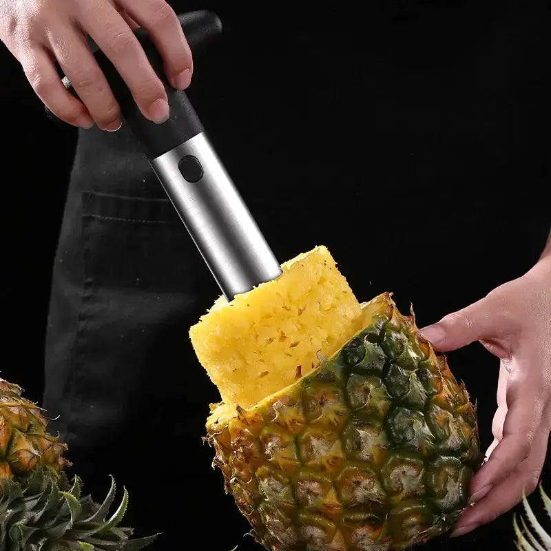 Coupe-ananas - Évideur d'ananas - Éplucheur d'ananas - Acier inoxydable -  Passe au